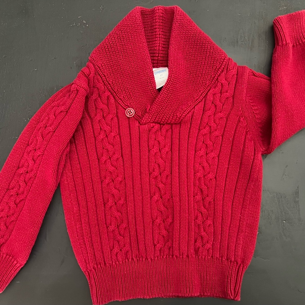 Boys Cable Knit Shawl Sweater Gymboree